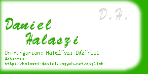 daniel halaszi business card